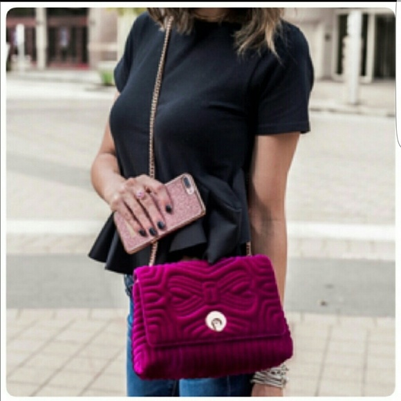 ted baker velvet clutch bag